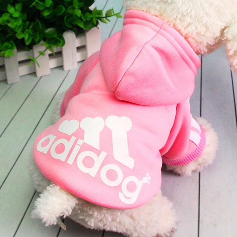 Adidog Pet Hoodie, Hoodie for Dogs, Dog Hoodie, Dog Tops, Dog Shirts, Dog Clothing, Cute Dog Clothes, Dog Gift, Dog Sweater image 9