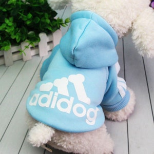 Adidog Pet Hoodie, Hoodie for Dogs, Dog Hoodie, Dog Tops, Dog Shirts, Dog Clothing, Cute Dog Clothes, Dog Gift, Dog Sweater image 5