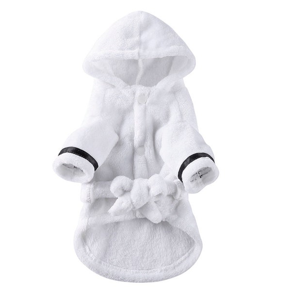 Super Cute Bath Robe For Dogs, Dog Spa, Dog Bath, Dog Pjs, Dog Clothing, Dog Fashion, Dog Gifts, Robe For Dogs