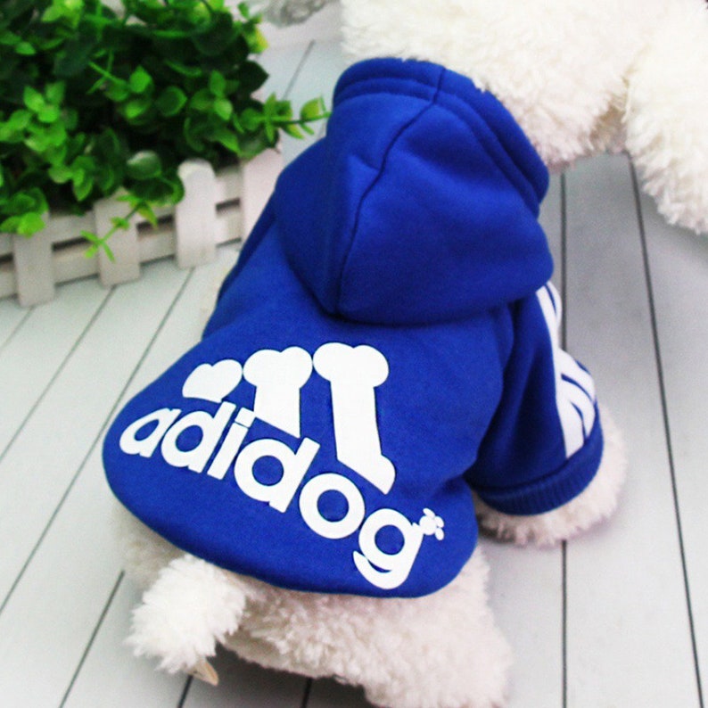 Adidog Pet Hoodie, Hoodie for Dogs, Dog Hoodie, Dog Tops, Dog Shirts, Dog Clothing, Cute Dog Clothes, Dog Gift, Dog Sweater image 10