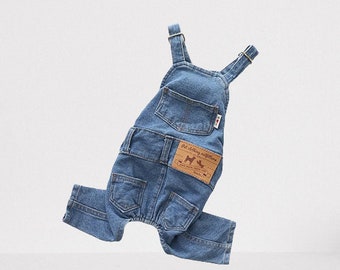 Dog Jean Overalls, Dog Jean Jacket, Dog Denim, Denim for Dogs, Pet Jeans, Jeans, Pet Fashion, Overalls for Dogs, Puppies, Doggies