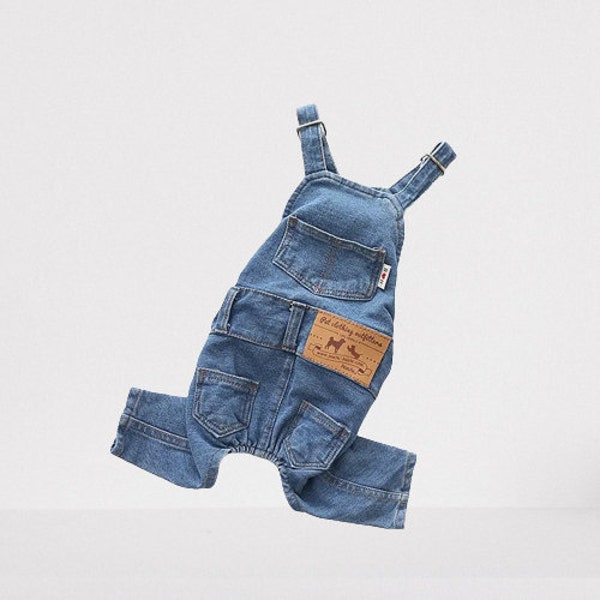 Dog Jean Overalls, Dog Jean Jacket, Dog Denim, Denim for Dogs, Pet Jeans, Jeans, Pet Fashion, Overalls for Dogs, Puppies, Doggies