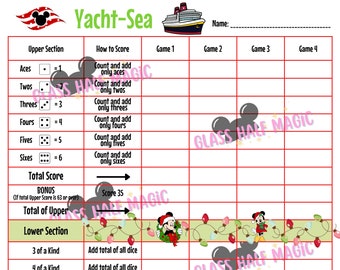 Christmas Yacht - Sea Scorecard for Fish Extender Gift