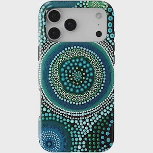 Tribal Orbits iPhone Case: Indigenous Aboriginal Art Design