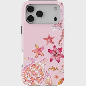 Coral Bloom iPhone Case: Shockproof, Protective, Beach Sea Design