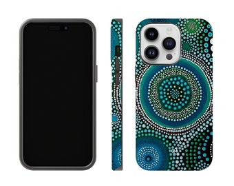 Tribal Orbis | Indigenous | Aboriginal Orbits Print Phone Case For iPhone 15 14 13 12 11 Pro Max