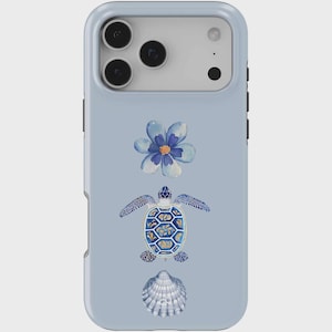 Blue Turtle iPhone Case: ARTSYPOD Shockproof Cover