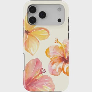 Hibiscus Flower iPhone Case: Yellow Floral Protective Cover