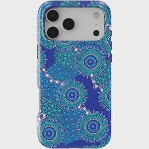Aboriginal Orbits Print Phone Case - Indigenous Art
