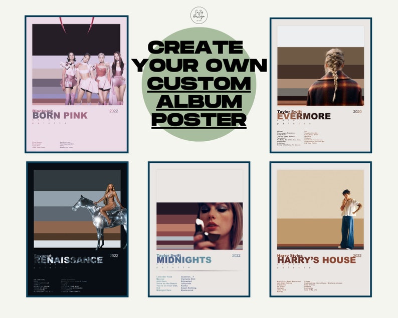 Custom Album Cover Posters Digital Download Printable Poster Etsy