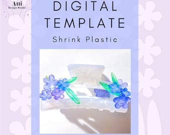 EASY Shrinky Dink Forget-Me-Not Digital Template