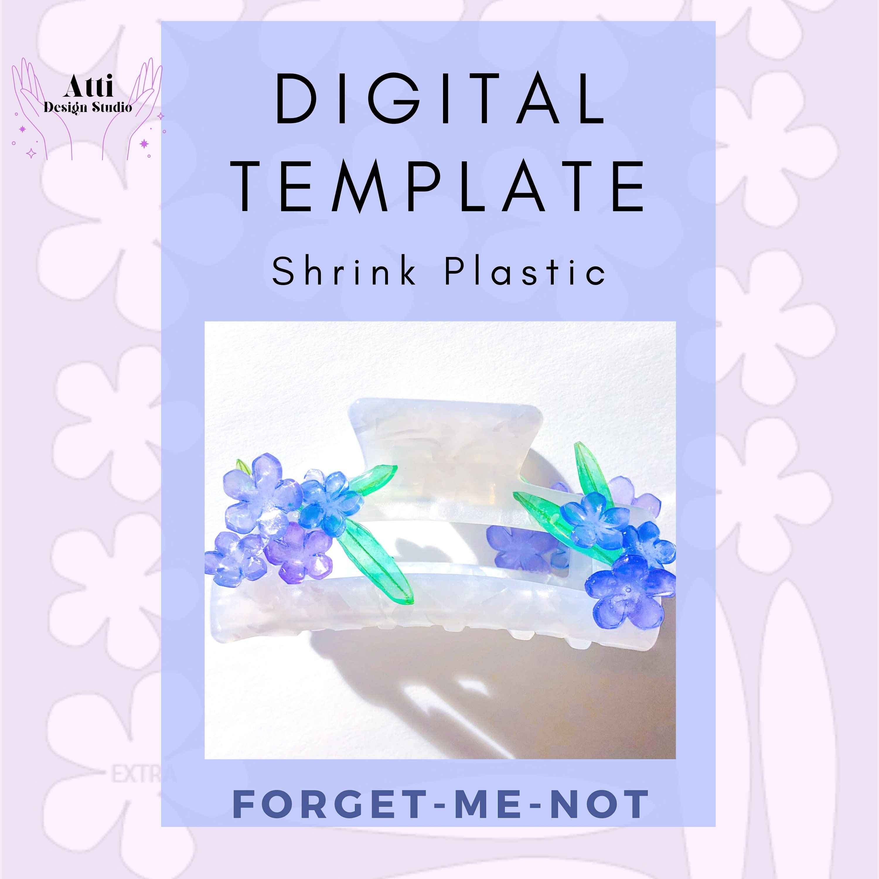 EASY Shrinky Dink Digital Template Etsy