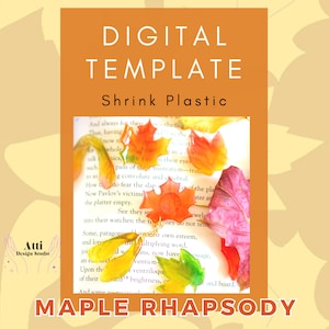 Poziom ŁATWY - Szablon Shrinky Dink Maple Leaf Rhapsody