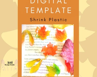 EASY level - Shrinky Dink Maple Leaf Rhapsody Template