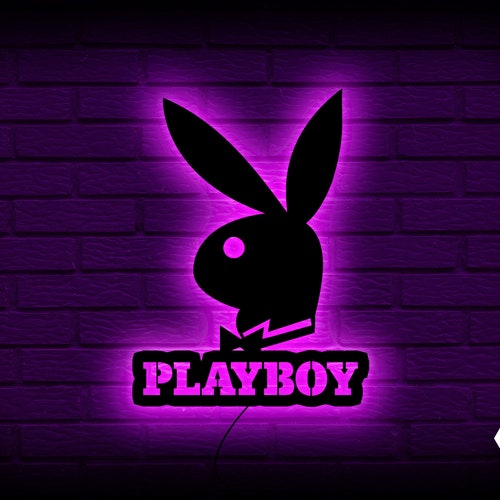 Playboy Bunny Led Wall Sign Etsy