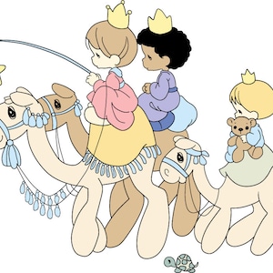 Embroidery Digital 3 Kings precious moments