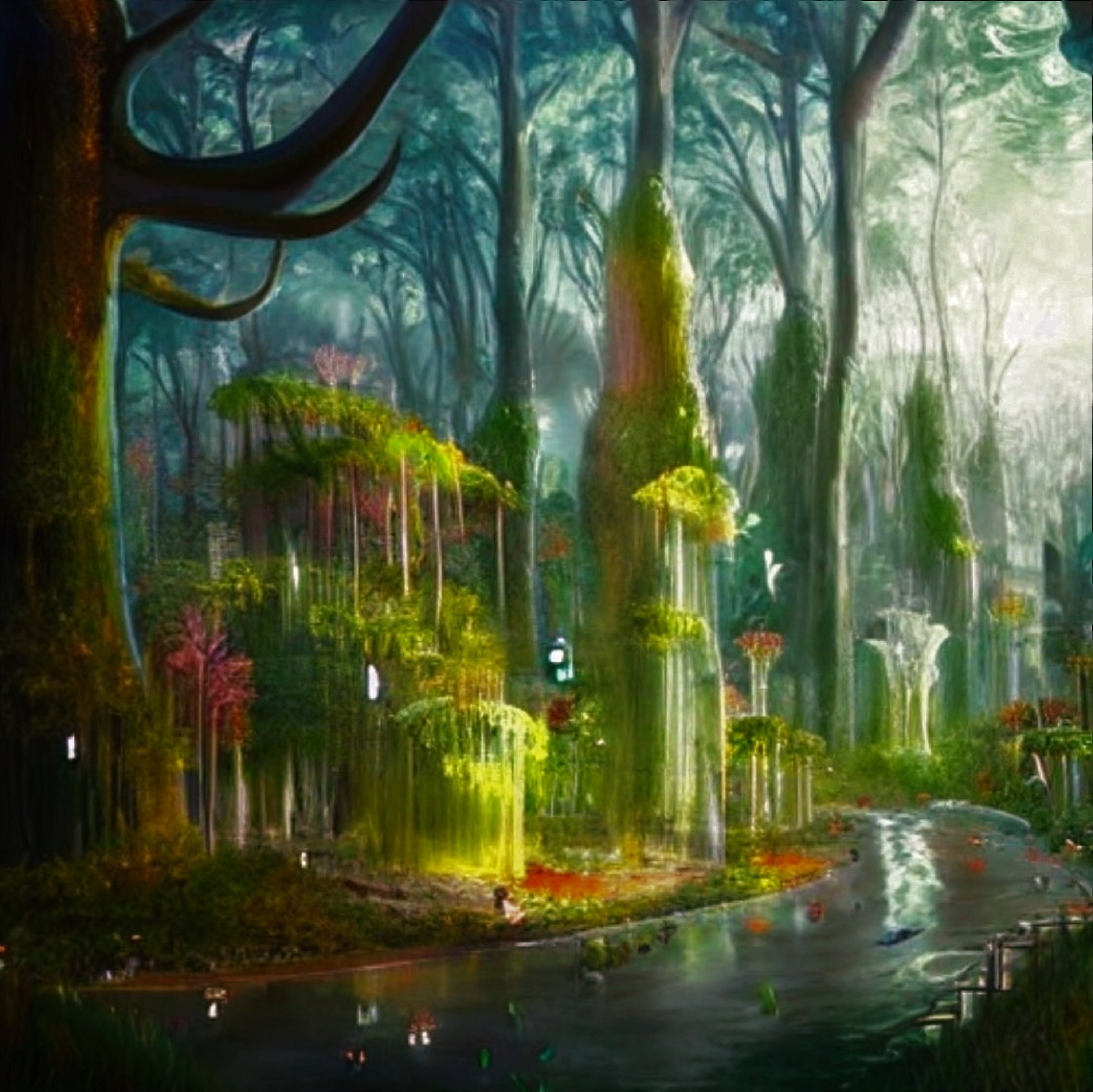 Elven Forest, Digital, 1280x731px : r/Art