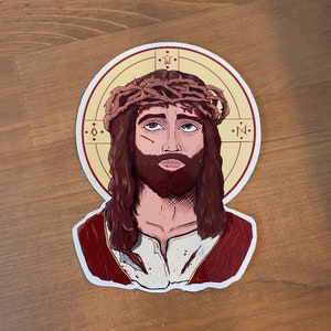 Ecce Homo Sticker 3.5&quot; x 2.5&quot;