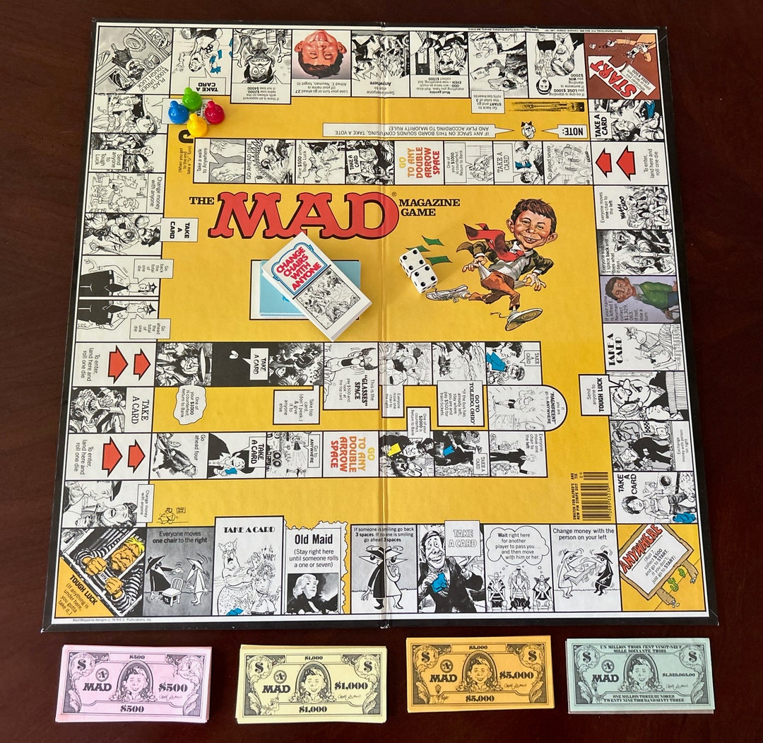 MAD Game: the 'what-me-worry Board Game by Parker - Etsy UK