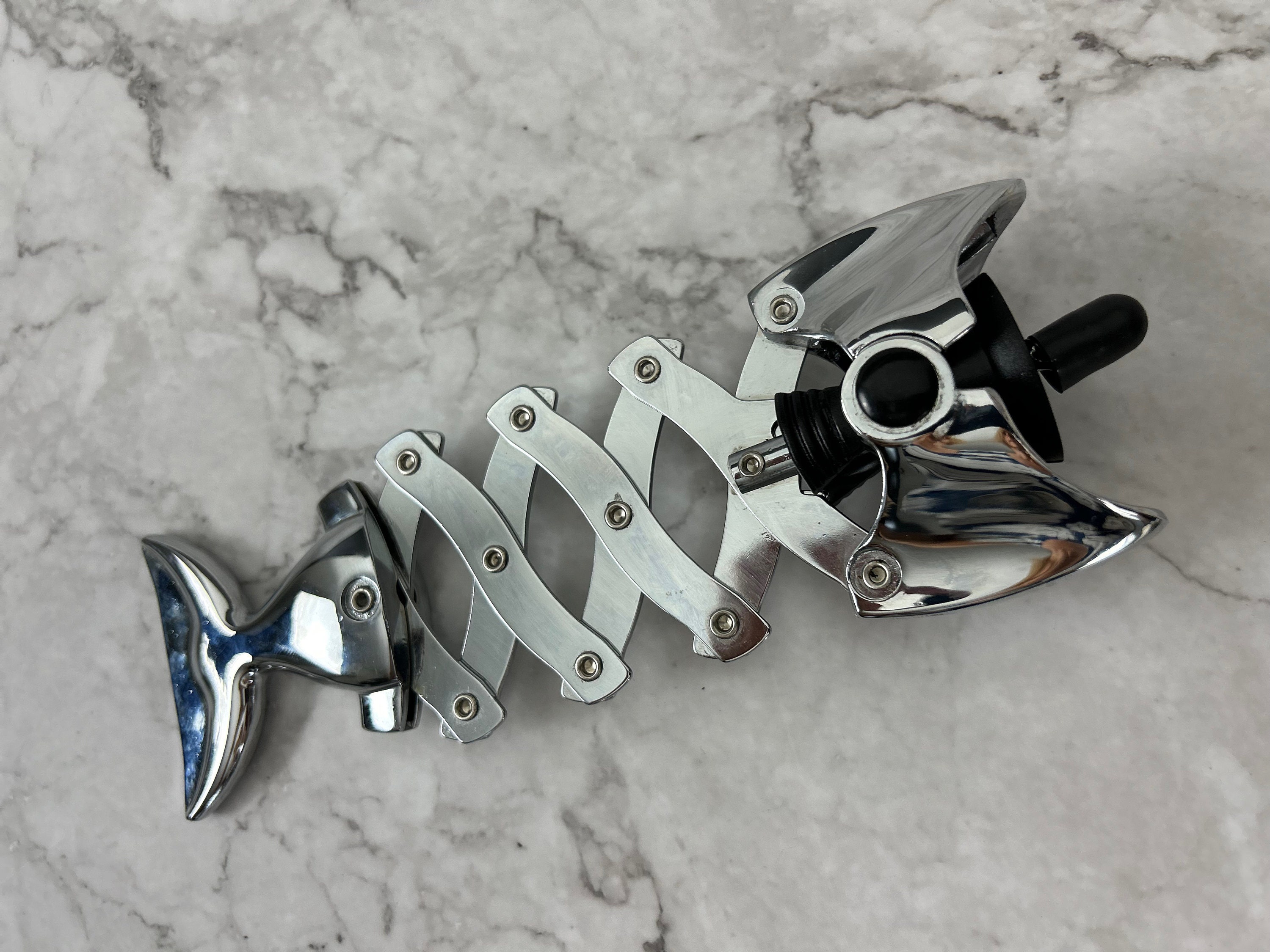 The Original Lazy Fish Corkscrew Wine Opener by Bachana Made Etsy