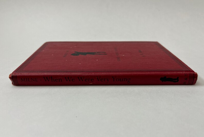 A Book of Poems when We Were Very Young by A.A. Milne Winnie the Pooh Author Red and Black