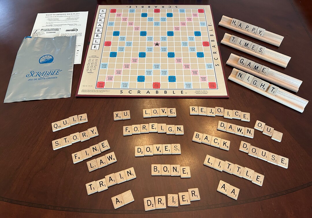 Scrabble Board Game Crosswords by Selchow & Righter New York Etsy