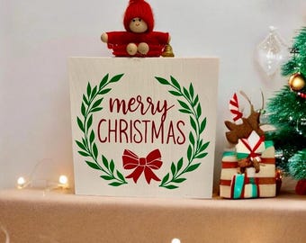 Christmas Tiered Tray Decor/Shelf Sitter