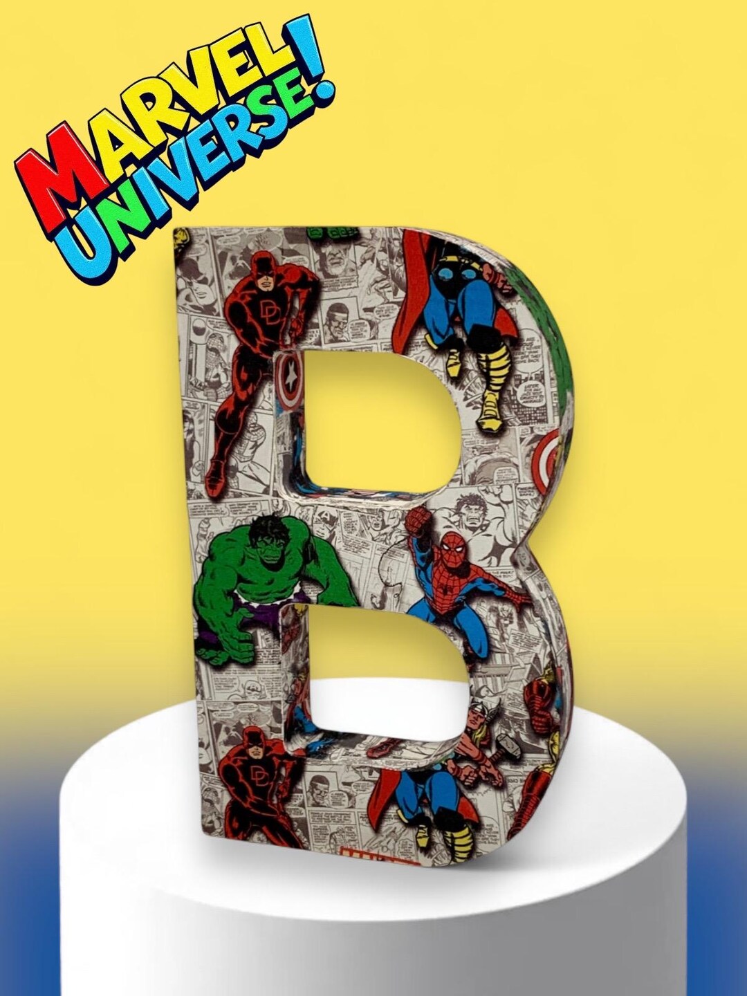 Marvel Inspired Superhero Freestanding Letter - Etsy