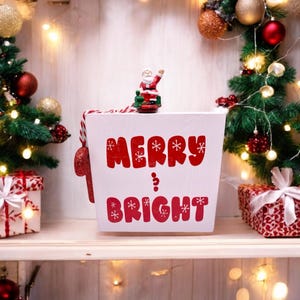 Frohe Weihnachten Tiered Tablett Dekor/Regal Dekor/Weihnachtsschild