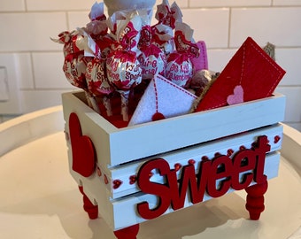 Valentines Day Sweet/Love Letter Wood Crate