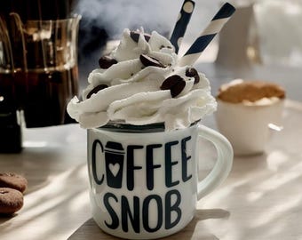 Coffee Snob Mini Mug Tiered Tray Decor