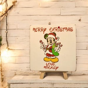 Mickey Mouse Christmas Tiered Tray Decor