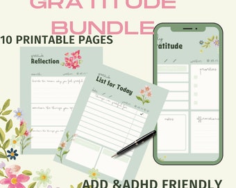 positivity planner, focus on positive, gratitude, 30 day challenge, printable positivity, adult adhd helper, being positive, productivity