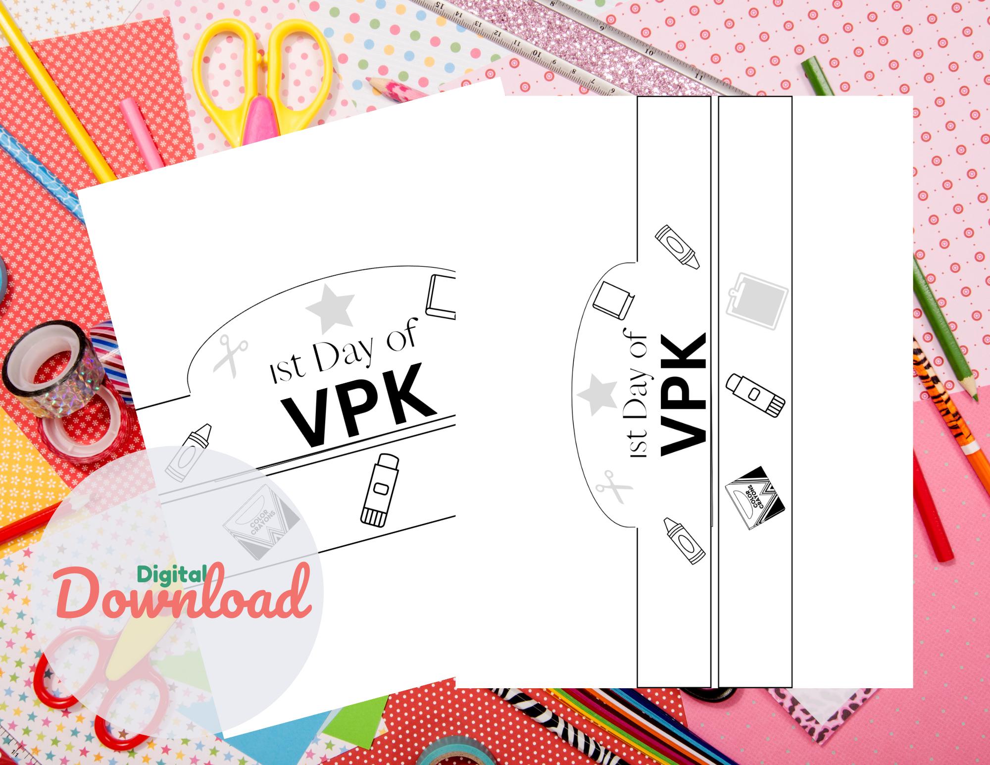 Digital Download|Welcome Back|1st Day of School|VPK Hats Craft