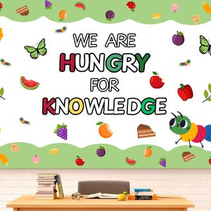 Hungry Caterpillar Classroom Decor, 81Pcs Very Hungry Caterpillar Bullettin Board Decoration Set for Teacher Back to School