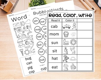 Phonics Worksheets | Preschool & Kindergarten Printable | Letter Sounds and Beginning Reading Activities