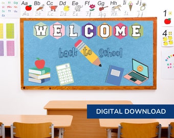 Back to School Bulletin Board | Welcome Classroom Decor | First Day of School Display | Printable Teacher Resource