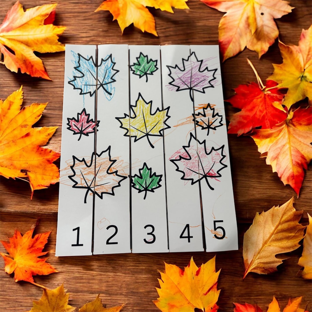 Digital Download|fall Number Sequence Cutout - Etsy