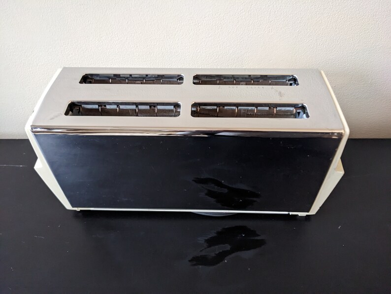 Vintage Chrome Toaster Retro Proctor Silex 4 Slice Made in Etsy