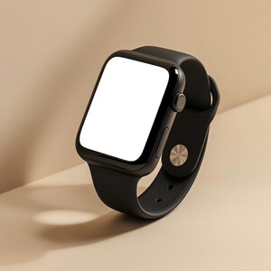 Apple Watch Mockup 04, Modern Watch Mockup, Minimalist Mockup Scene, Watch Mockup PSD, High-Resolution Mockup