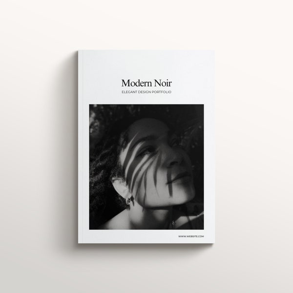 Noir Magazin Vorlage, Digitale Ebook Vorlage, Lookbook Vorlage, Ebook Vorlage Canva, Minimalistisches Magazin, Arbeitsmappe Vorlage