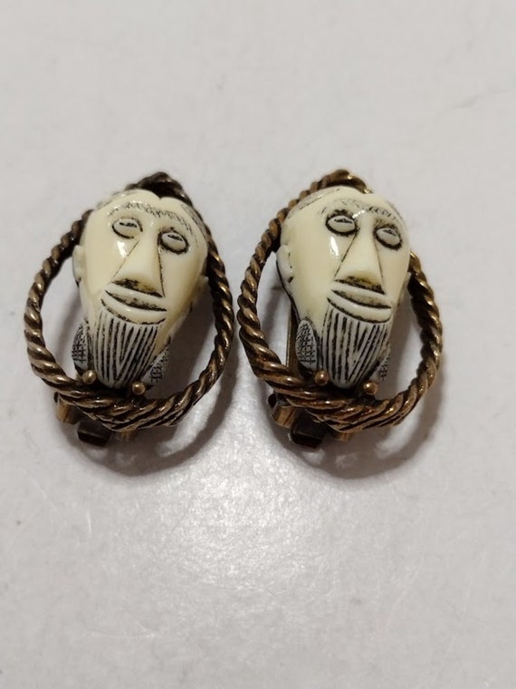 Vintage Selini Signed Earrings - image 1