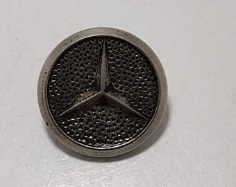 Vintage Mercedes Benz Metal Shirt Button