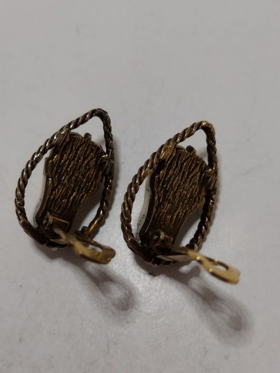 Vintage Selini Signed Earrings - image 2