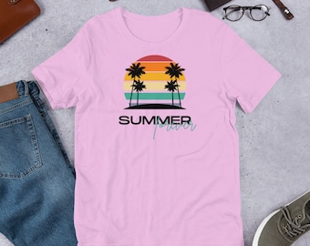 Personalised Summer Forever Mood Unisex Jersey Short Sleeve Tee