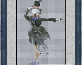 Patrón de punto de cruz de El Espantapájaros: Personaje de fantasía (PDF digital)