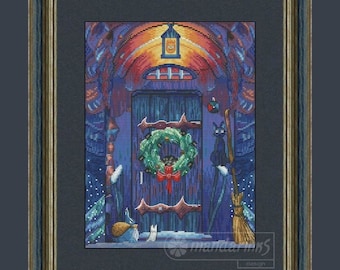 Anime mundo patrón de punto de cruz digital DMC gráfico bordado descarga instantánea