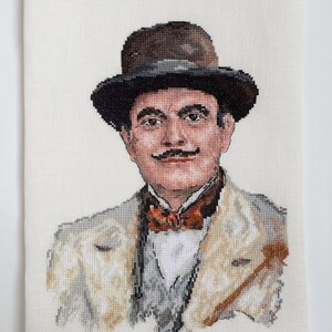 Hercule Poirot Digital Cross Stitch Pattern Chart Embroidery Instant ...
