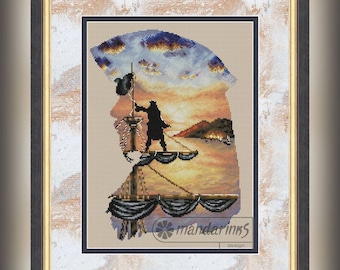 Tráeme ese patrón de punto de cruz digital Horizon DMC Gráfico bordado Descarga instantánea