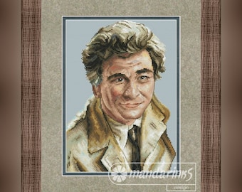 Columbo Digital Cross Stitch Pattern Chart Bordado Descarga instantánea